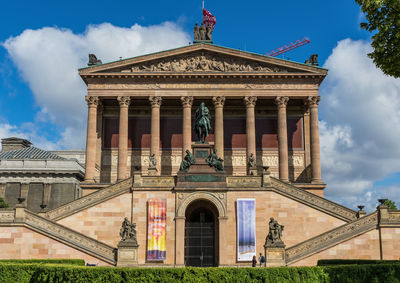 Low angle view of historical building against sky