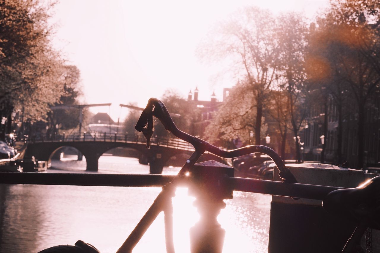 BRIDGE OVER RIVER IN CITY