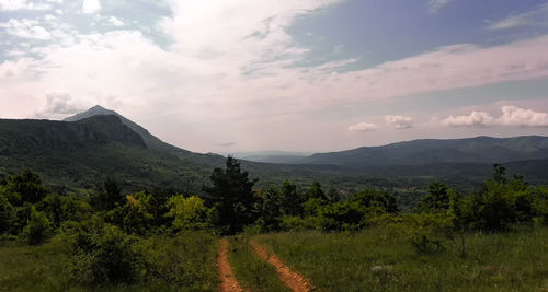 Scenic view of landscape against sky