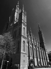 Low angle view of church against sky