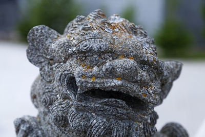 Close-up of statue of rock