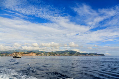 Scenic view of sea against sky