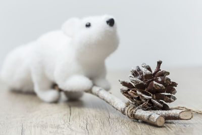 Close-up of a stuffed toy on table