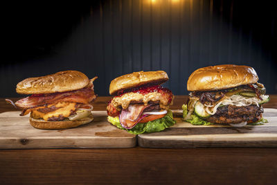 Variety of food on table