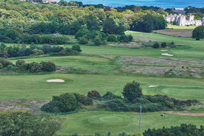 Scenic view of golf course