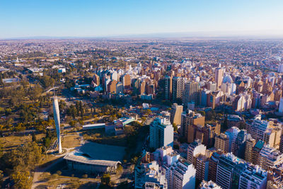 High angle view of cityscape