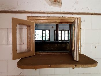 Interior of abandoned house