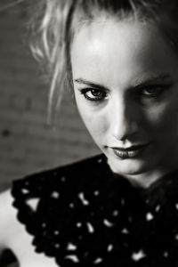 Close-up portrait of young woman