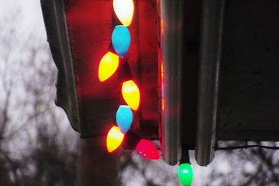 Close-up of illuminated lamp