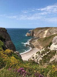 Scenic view of sea against sky