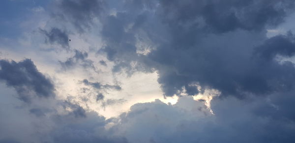 Low angle view of clouds in sky