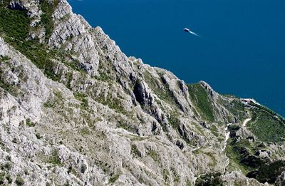 Low angle view of mountain against sky