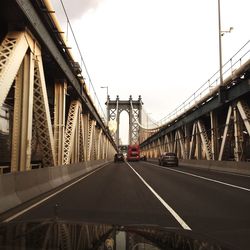 View of bridge over road