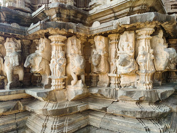 Low angle view of old ruins