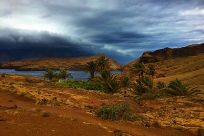 Scenic view of landscape against sky
