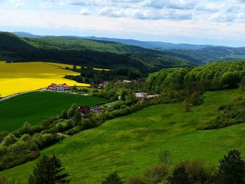 Scenic view of landscape against sky