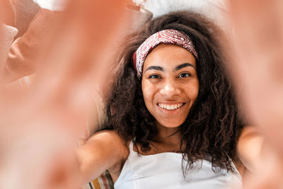 Portrait of smiling young woman