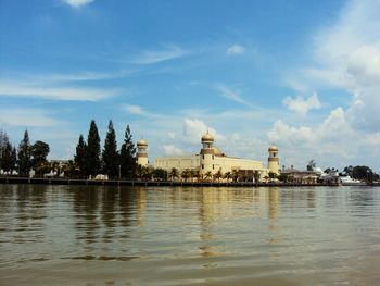 View of buildings at waterfront
