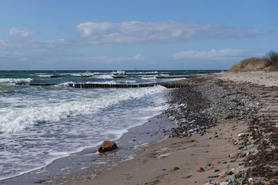 Scenic view of sea against sky