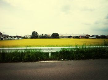 View of field against sky