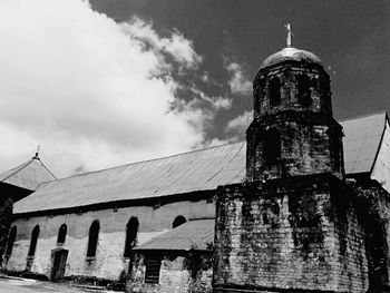 Low angle view of church against sky