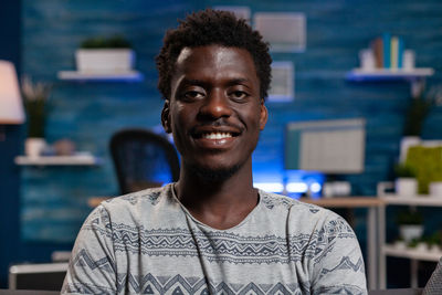 Portrait of smiling young man