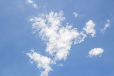 Low angle view of clouds in sky