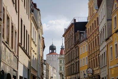 Low angle view of buildings against sky