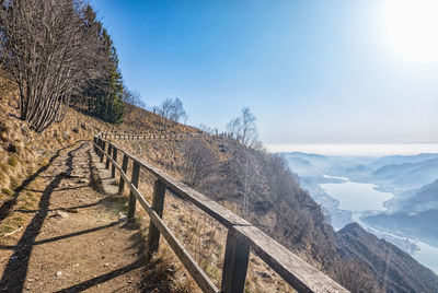 Panoramic view of lecco from coltiglione mountain