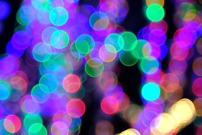 Defocused image of lights at night