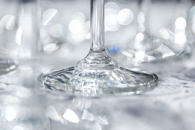 Close-up of glass on table