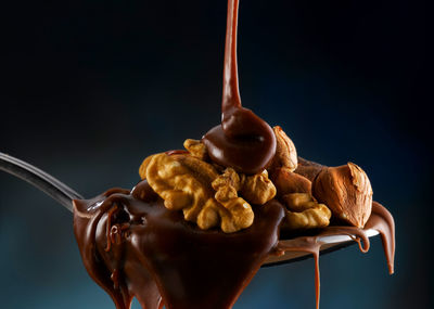 Close-up of chocolate cake