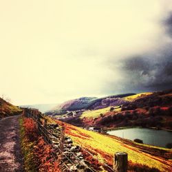 Scenic view of landscape against sky