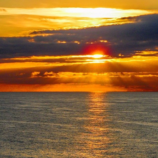 sunset, sea, scenics, water, orange color, horizon over water, beauty in nature, tranquil scene, sky, tranquility, waterfront, idyllic, nature, sun, cloud - sky, rippled, cloud, dramatic sky, reflection, seascape