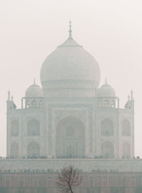 View of taj mahal against clear sky