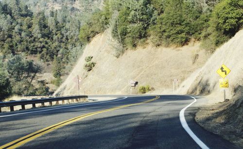 Winding mountain road