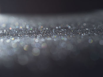 Close-up of water drops on bubbles