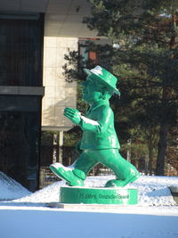 Low angle view of statue