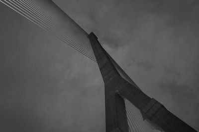 Low angle view of bridge against sky