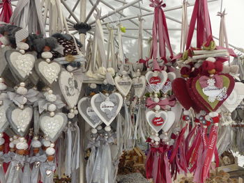 Close-up of clothes hanging on clothesline