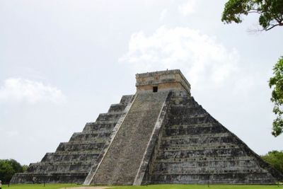 Low angle view of old ruins