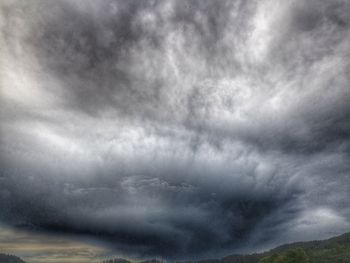Storm clouds in sky