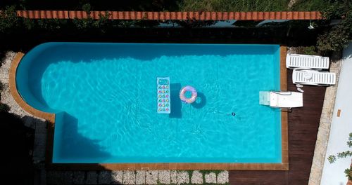 Directly above shot of swimming pool