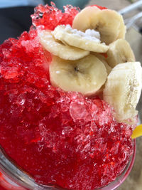 Close-up of dessert in plate