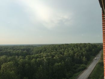 Road passing through landscape