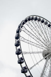 Low angle view of ferris wheel against sky