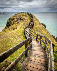 Stairway to a beach view 