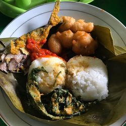 Close-up of food in plate