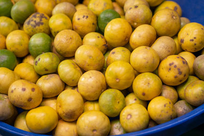 Close-up of fruits for sale at market stall