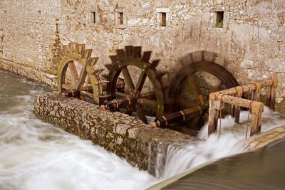 Watermill in canal